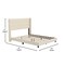 Flash Furniture Beige Queen Platform Bed with Headboard YK-1078-BEIGE-Q-GG - alternate 6